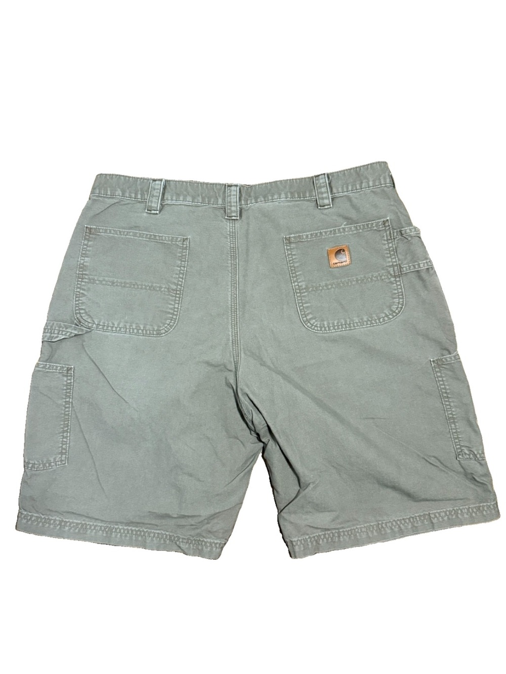 Carhartt B147 LBR Cargo Carpenter Canvas Shorts Mens 40 Brown Utility Workwear